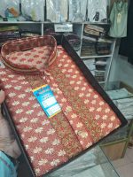 VIP সফ্ট কাতান পার্টি পাঞ্জাবি ১১৯৯৳! Soft Katan Party Panjabi Merun - Image 2